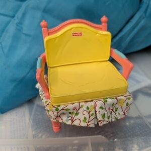 Fisher-Price Yellow and Pink Toy Chair